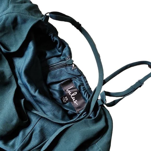 Lulu's Mythical Kind of Love Dark Green Maxi Dress - Picture 4 of 6